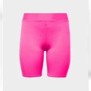 Hot pink bike shorts